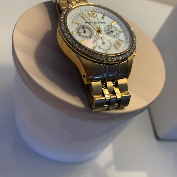 Michael Kors women's gold tone Chronograph Watch - Picture 3 of 5